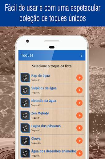 toques de agua para celular, tons e sons de agua screenshot 2