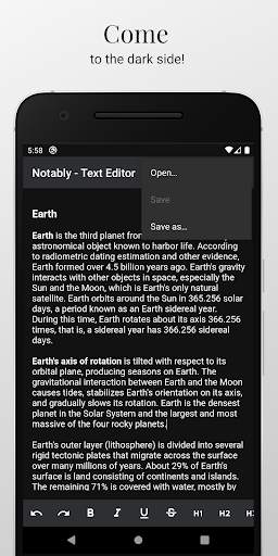 Notably Text Editor - Writer & Text Editor screenshot 4