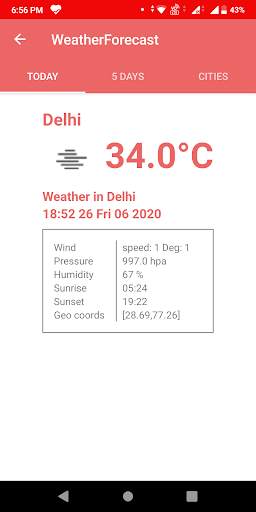 Weather Forecast screenshot 1