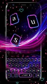 Neon Glisten Tema Keyboard screenshot 1