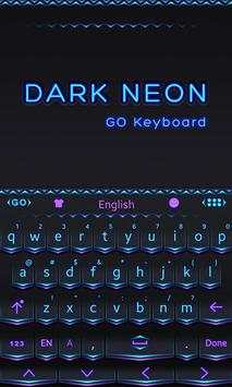 Dark Neon GO Keyboard Theme screenshot 5