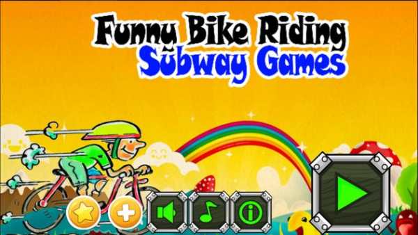 Funny Bike Riding -Subway Game screenshot 1