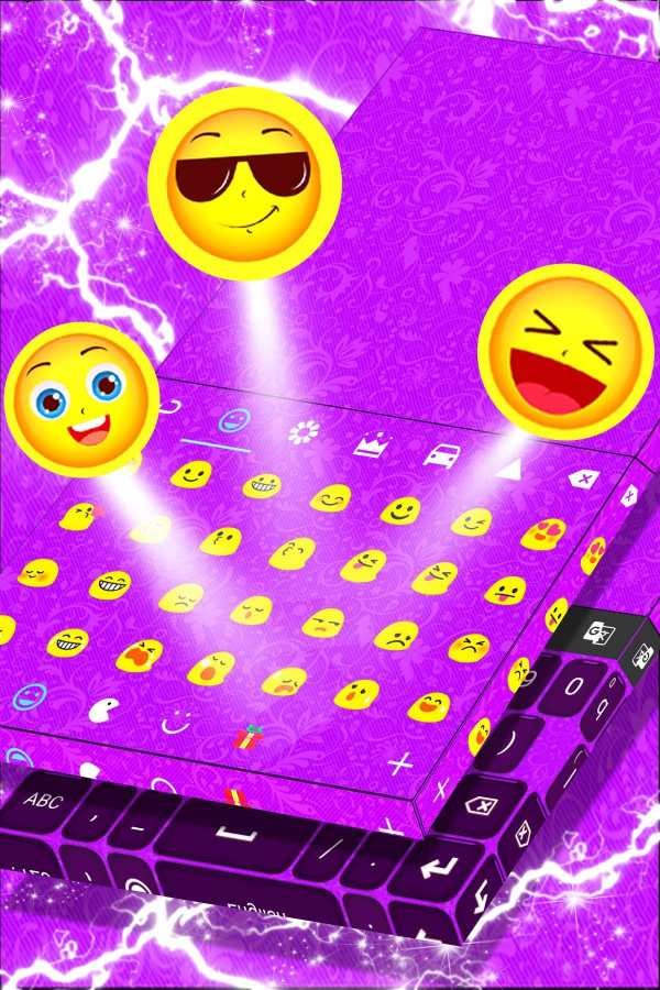 Purple Keyboard Theme screenshot 5