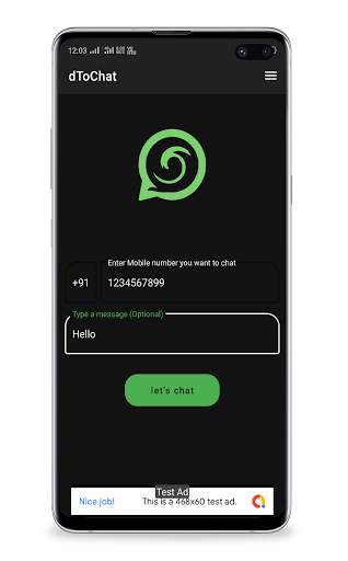dToChat for whatsapp - (No need to save number) screenshot 5