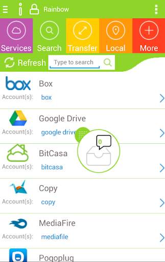 Rainbow - Best cloud storage app 3 تصوير الشاشة