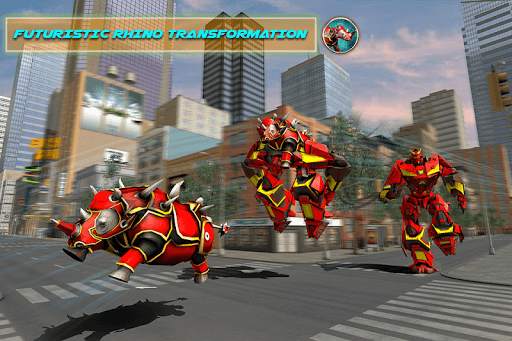 Rhino Robot Car Futuristic Robot Transformation screenshot 3