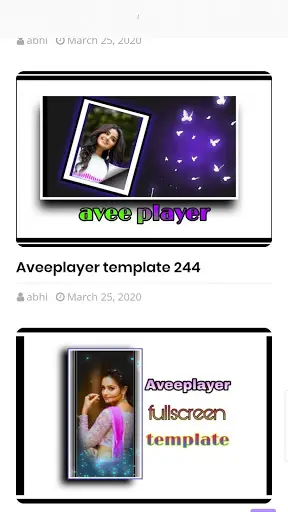 Templates for Avee Player screenshot 1