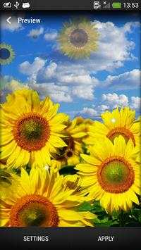 Sunflower Live Wallpaper screenshot 2