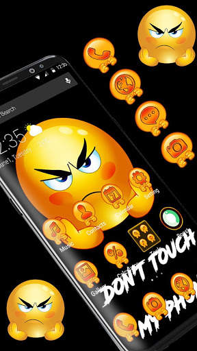 Don't Touch My Phone Emoji APUS Launcher Theme screenshot 3
