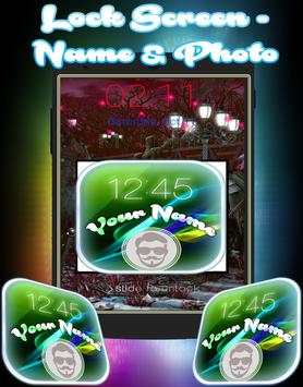 Lock Screen - Name & Photo screenshot 2