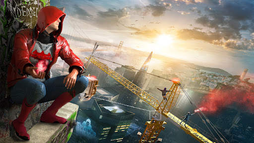 Incredible Flying SuperHero 3D screenshot 2