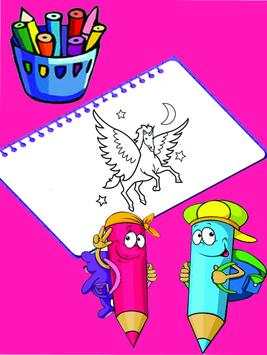 Coloring Unicorn Sandbox Color by Page Book screenshot 9