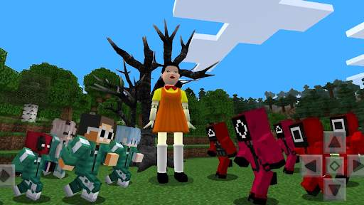 Mod Squid Game for Minecraft PE (  maps & Skins) screenshot 1