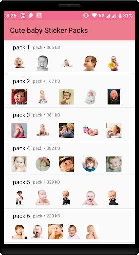 Cute Baby Sticker for Whatsapp 2020 screenshot 3