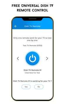 Free Universal Dish TV Remote Control screenshot 2