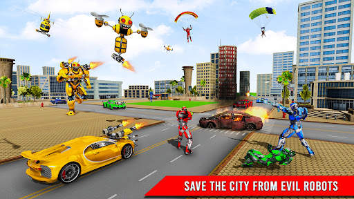 permainan kereta robot screenshot 5