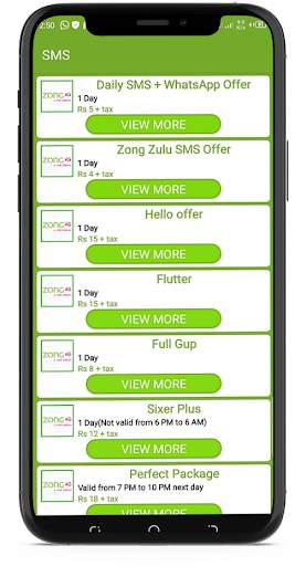 All Zong Packages 2021 free screenshot 5