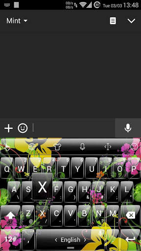 موضوع لوحة المفاتيح BkFlower 4 تصوير الشاشة