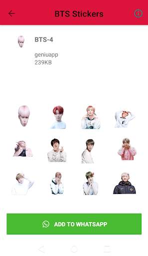BTS Stickers For Whatsapp screenshot 2