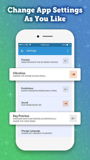 Amharic Keyboard 2020: Amharic Typing Keyboard screenshot 8