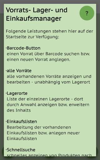 Vorrat, Lager, Einkaufslisten screenshot 8