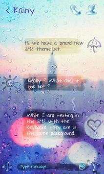 (FREE) GO SMS RAINY THEME screenshot 3