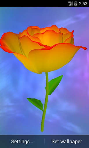 3D Rose Live Wallpaper 4 تصوير الشاشة
