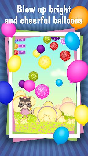 Candy Raccoon: Pop Balloons screenshot 2