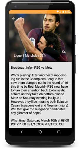 LiveScore : Soccer 2021 screenshot 4