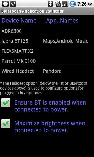 Bluetooth App. Launcher (Free) screenshot 1