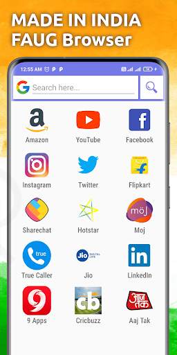 FAUG Mini Browser : Fast Browser screenshot 1