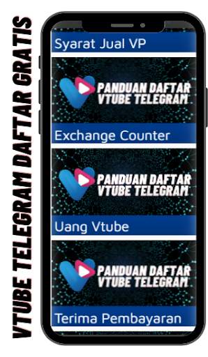 Tips Vtube Terbaru Telegram Cara Cepat Daftar screenshot 1