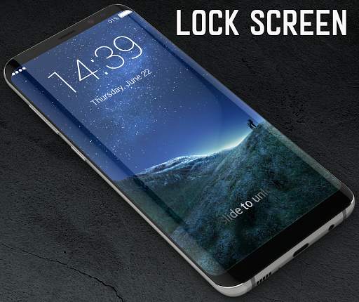 Lock Screen for Galaxy S8 screenshot 1