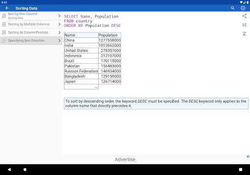 SQL Free स्क्रीनशॉट 17