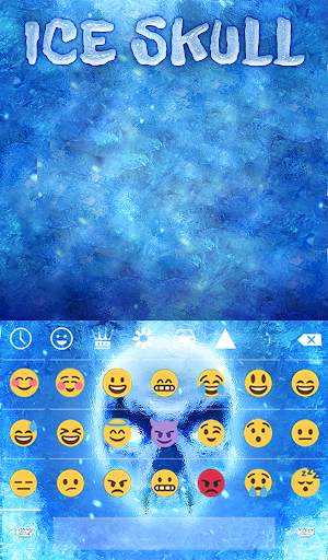 Ice Skull Animated Keyboard   Live Wallpaper screenshot 4