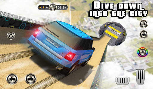 Mega Ramp Cruiser Car Stunt Racing Games 2018 screenshot 9