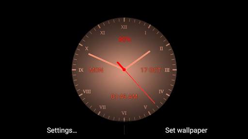 Analog clock Live WP screenshot 6