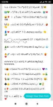 Fonts for Instagram bio, captions, stories screenshot 3