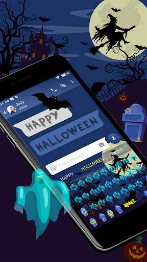 Halloween keyboard theme & ghost party स्क्रीनशॉट 2