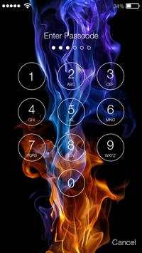 Fire and Ice PIN Screen Lock screenshot 2