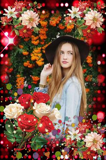 Garden Photo Frames Beautiful Flowers 7 تصوير الشاشة