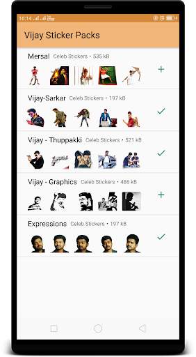Vijay WAStickerApps : Tamil Stickers for Whatsapp screenshot 1