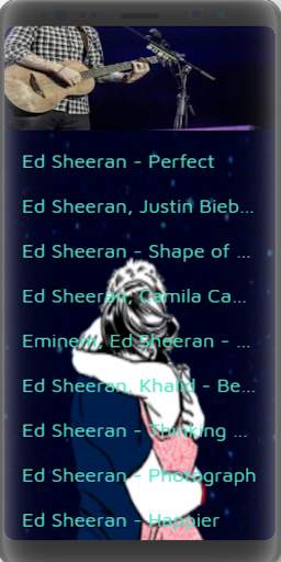 Ed Sheeran Song-Offline screenshot 2