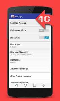 3G - 4G Fast Internet Browser screenshot 4
