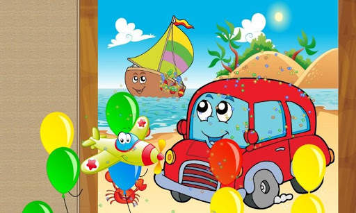Cars for Kids: Puzzle Games ❤️🚗🚒🚚🚜🚌🚁✈️ screenshot 5