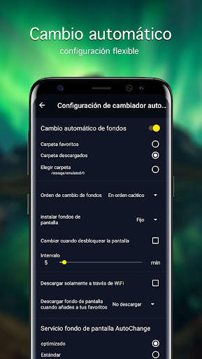 Fondos con luces del norte 4K screenshot 4