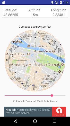 Boussole PRO - La boussole avec la carte satellite screenshot 2