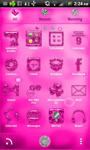 Pink Leopard for GO Launcher screenshot 3