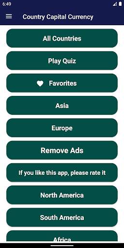 Country Capitals and Currency скриншот 1