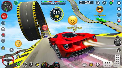 GT Car Stunt Ramp Car Games screenshot 1